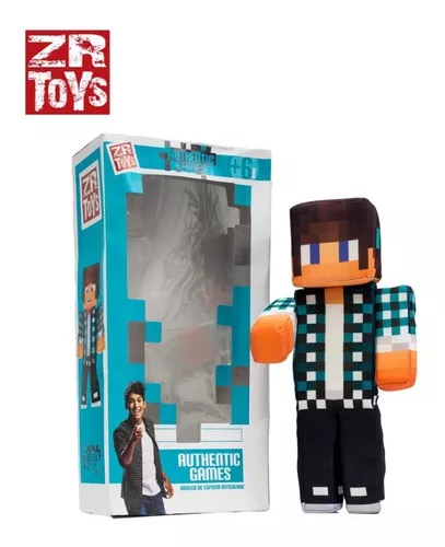 Boneco Authentic Games Minecraft - ZOOM BRINQUEDOS E PRESENTES