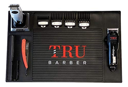 Tru Barber Alfombrilla Organizadora De 19 X 13 Pulgadas (neg