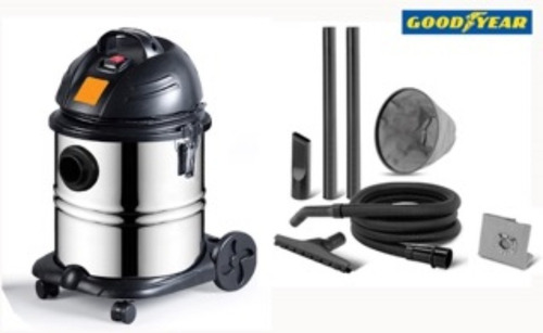 Aspiradora Industrial Goodyear Cromada Potente 1400w 30 L