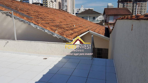 Casa Com 2 Dormitórios À Venda, 96 M² Por R$ 550.000,00 - Canto Do Forte - Praia Grande/sp - Ca0156