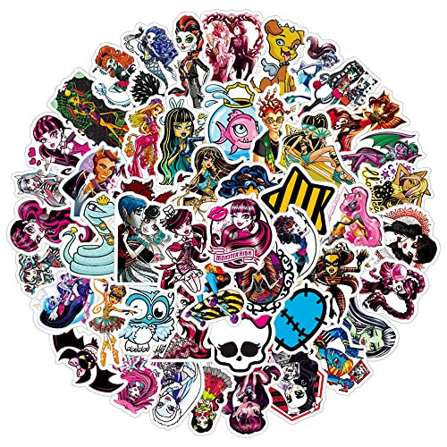 Pack 50 Pegatinas Monster High Impermeables