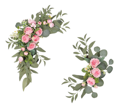 2 Peças De Casamento Flores Rústico Rosa Rosa Rosa