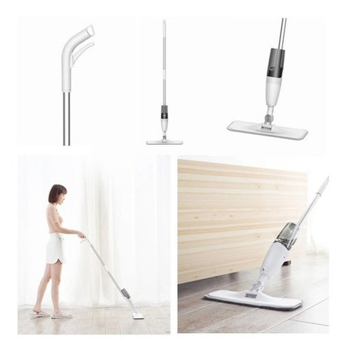 Trapeador Piso Spray Mopa Rociador 360º Rociador Microfibra