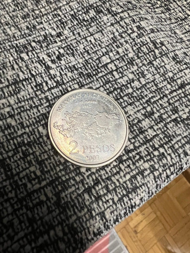 Moneda Argentina 2 Pesos 2007. Colección (Usado)