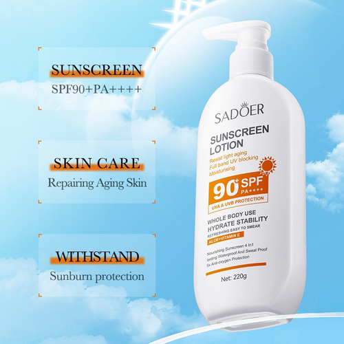Protetor Solar Anti-sol Uv Sadoer Spf90+, 220ml