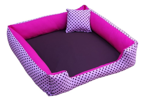 Cama Cachorro 70x70 Cama Pra Cachorro Grande Com Ziper Cor Rosa