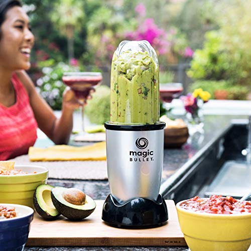 Licuadora Magic Bullet, Pequeña, Plateada, Juego De 11 Pieza