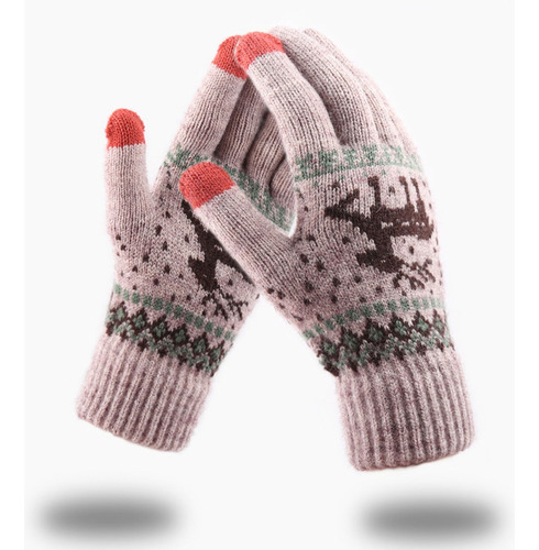 Kk Gloves K245 Christmas Layer Fawn Plus, Tejido Grueso Y Cá