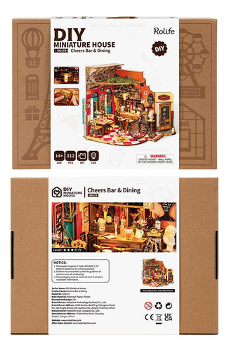 Casa En Miniatura Rolife Cheers Para Bar Y Comedor, Bricolaj