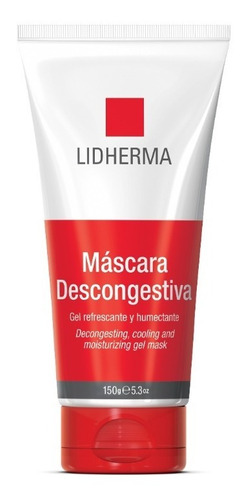 Mascara Descongestiva Gel Facial Humectante 150gr Lidherma