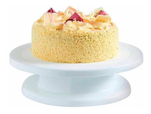 Imagen 9 de 9 de Plato Giratorio Base Pie 28cm Plastico Torta Reposteria