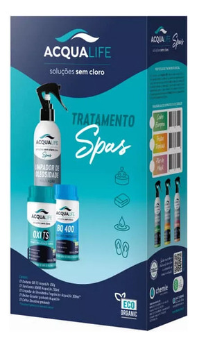 Kit Limpeza Tratamento Spas Oleosidade Sanitização Acqualife