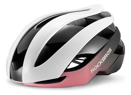 Casco Bicicleta Rockbros Aerodinámico Blanco/rosado 280 G