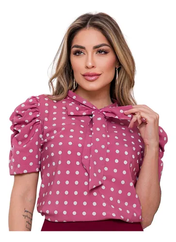 Camisa Feminina Manga Princesa | MercadoLivre 📦