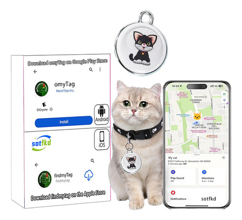 Cat Tracker-airtag Cat Collar-pet Tracker-gps Tracker Par...
