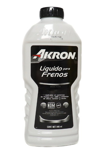 Akron Liquido Para Frenos De 946ml Hidraulicos, Disco, Y Mas