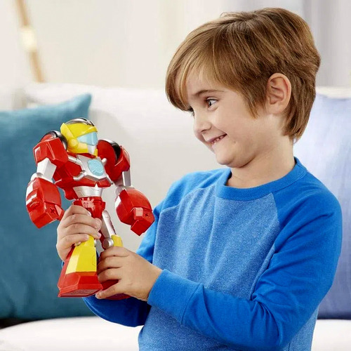 Boneco Articulado Robô Alienígena Vermelho Hot Shot - Transformers - Rescue Bots Academy - Mega Mighties - Playskool Heroes - Hasbro Brinquedos