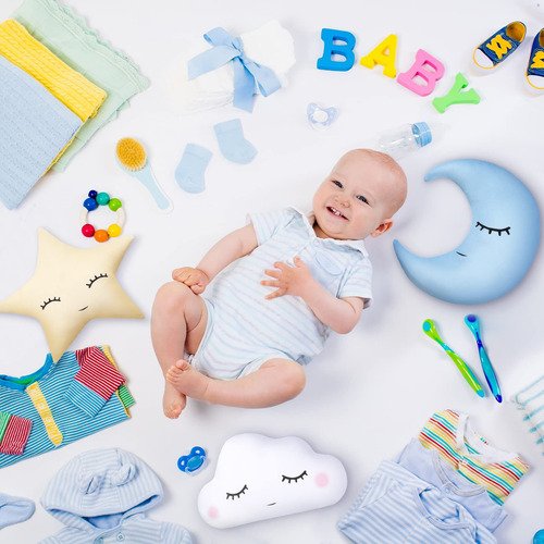 Cojines De Felpa Suave Nube Y Luna Para Niños