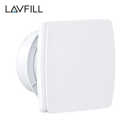 Extractor Aire 150mm Cocina Baño Caudal 240m³/h Silencioso Tapa Lisa Lavfill Lfww-13q Blanco