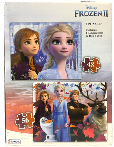 Imagen 3 de 9 de Puzzle Frozen 2 Rompecabezas Infantil Original 07845 Bigshop