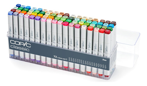 Copic Classic, Marcadores Alcohol, 72 Color Set C (nueva