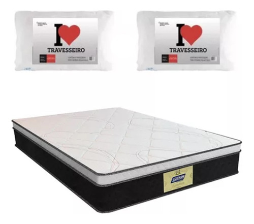 Colchon 2 Plazas De Espuma + 2 Almohadas De Regalo De Espuma