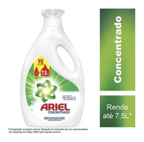Ariel Expert 3 Litros 75 Lavagens Imperdível