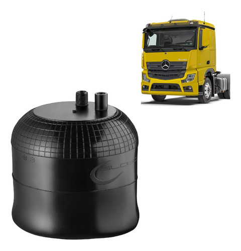 Mola Pneumática Sem Base Suspensão Mb Actros Com Sensor