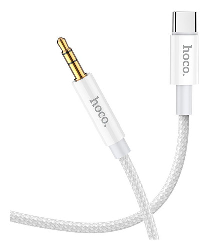 Cable Tipo C A Aux 3.5mm Hoco Upa19 1 Metro Blanco