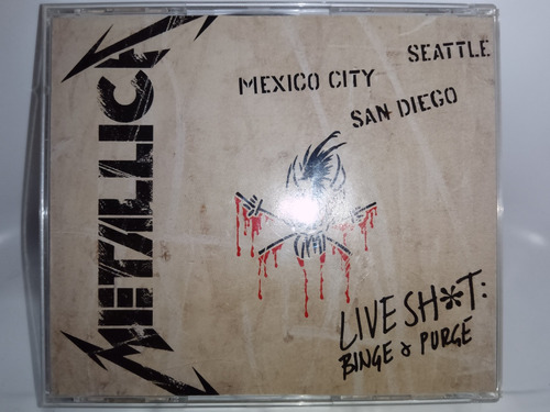 Metallica Cd Triple Live Sh*t Mexico 1993 Binge & Purge