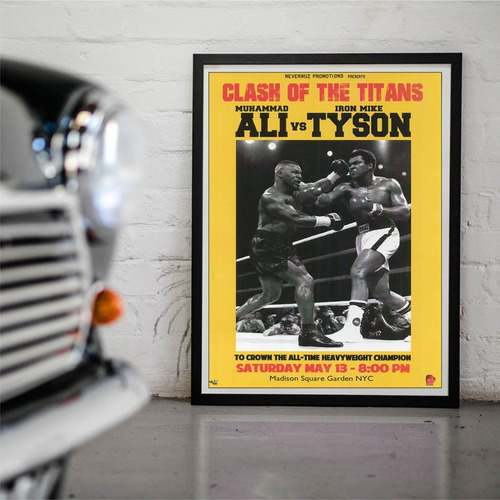 Cuadro Madison Square Garden Ali Vs Tyson C/ Vidrio 30x40