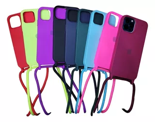 Capa Capinha Para iPhone 7 Ao 15 Alça Cordão Para Pescoço