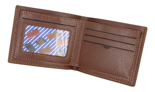 Imagen 6 de 7 de Set Cartera Para Hombre Tipo Piel Billetera Y Llavero