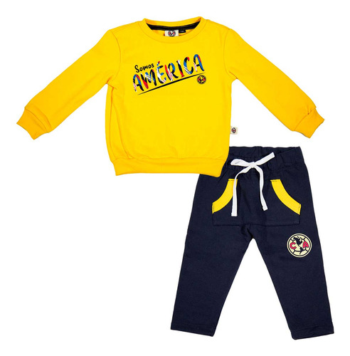 Conjunto Pants Sudadera Bebé Club América Durable Comodo