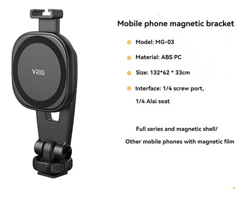 Mxg-sjpj Vrig -03 Mg03, Adaptador Magnético Para Trípode,