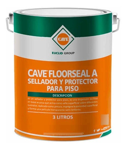 Cave Floorseal A Sellador Y Protector Pisos De Hormigón 3lt