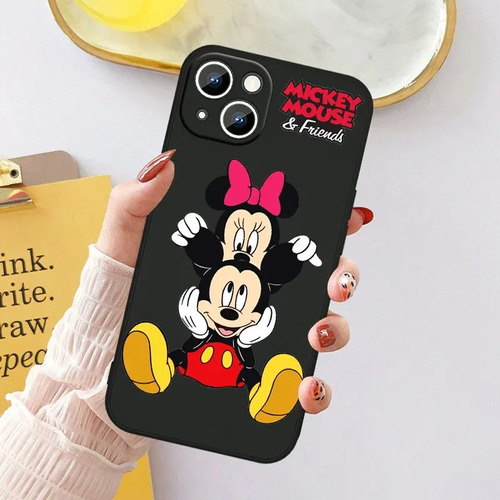 Funda De Teléfono Mickey Minnie Mouse For iPhone 15, 14, 13