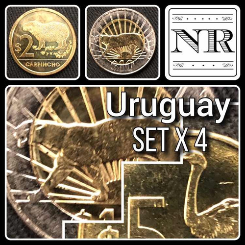 Uruguay - Set X 4 Monedas  - Año 2011 - Animales
