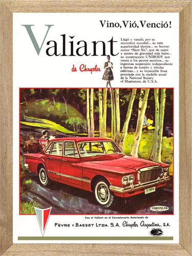 Valiant I  Cuadro Poster Cartel Publicidad   L224