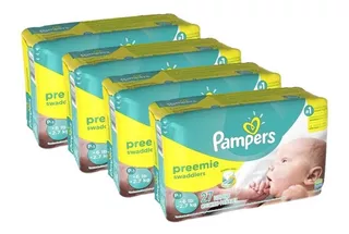 Kit Fraldas Pampers Prematuro Preemie Swaddlers Jumbo 108 Un