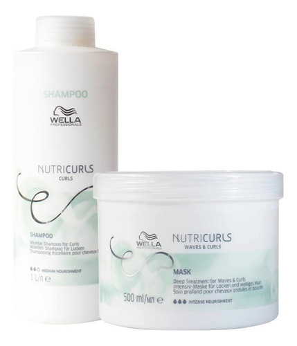  Kit Wella Pro Nutricurls Profissional - Sh E Másc