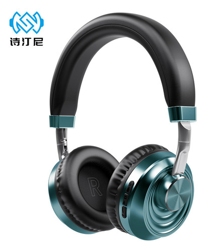 Fones de ouvido Bluetooth Vj083 com faixa de cabeça sem fio de metal verde