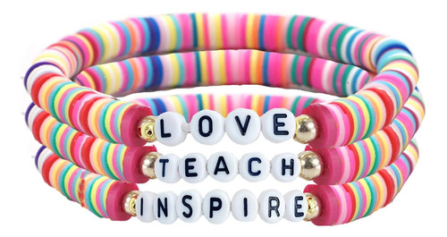 Pulsera Con Cuentas Para Profesora Para Mujer Love Teach Ins