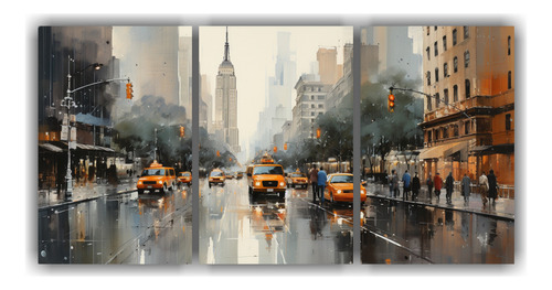 60x30cm Cuadro Horizontal Simplicidad Pinturas De Nueva York