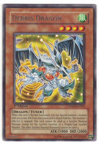 Yugioh Debris Dragon Rare 1st Crms-en002