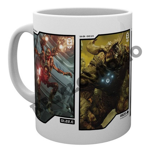 Mug De Doom, 11 Onzas, Nuevo, Cerámica, M7