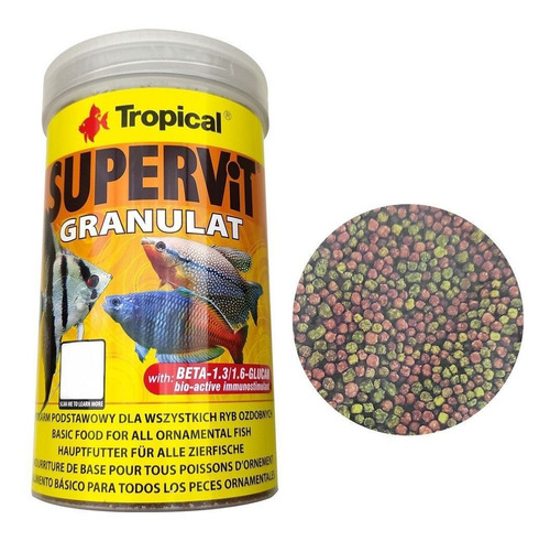 Ração Tropical Supervit Granulat 550g P/ Peixes Ornamentais