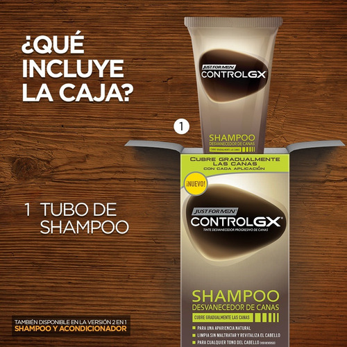Just For Men Control Gx Shampoo Desvanecedor De Canas 3pack