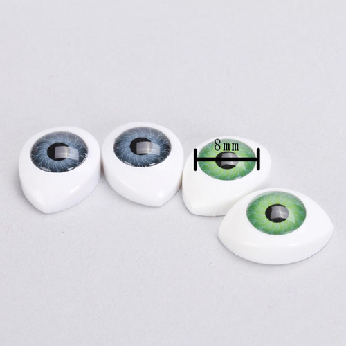 4 Pares 4 Ovales Huecos Ojos Plásticos Ojos Para Muñeca