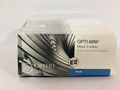 3 Casos Brackets Metalicos Ortho Organizers Roth/mbt Optimim